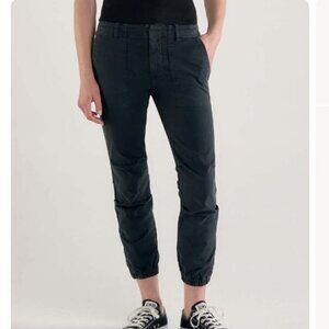 Nili Lotan Cropped French Military Pant Utility Carbon